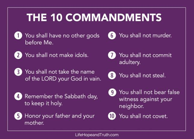 10 commandments