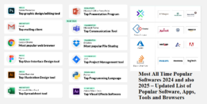 Most All Time Popular Softwares 2024 and also 2025 – Updated List of Popular Software, Apps, Tools and Browsers