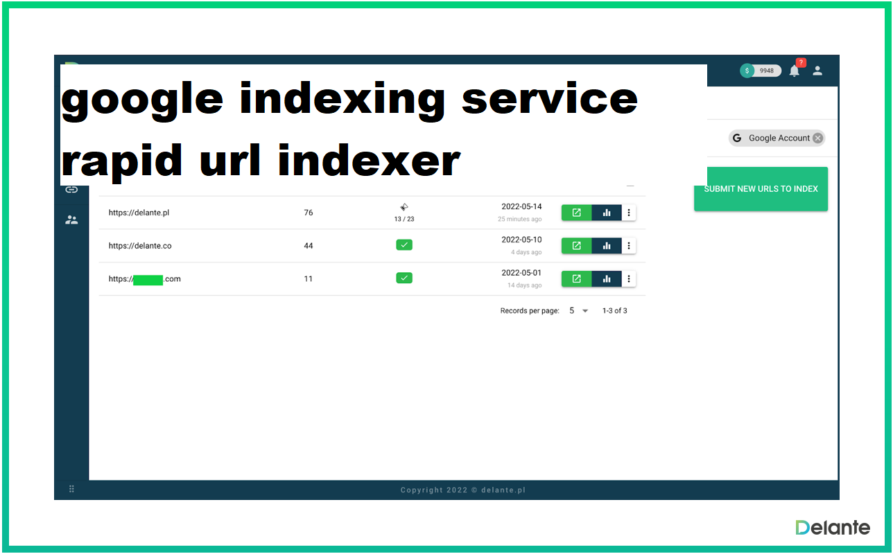 google indexing service rapid url indexer